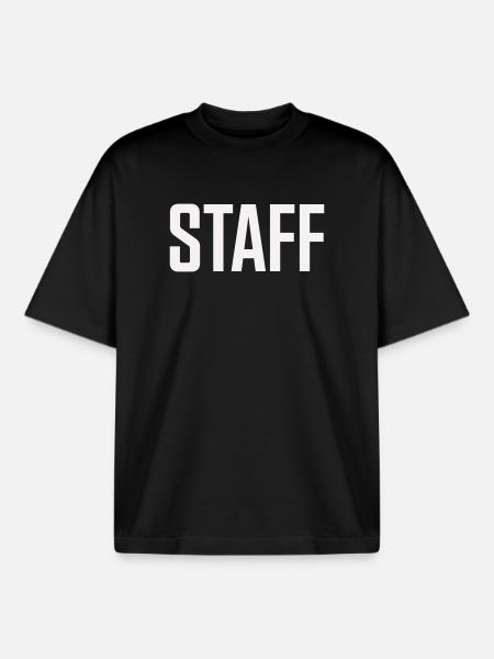Staff - Boxy Heavyweight Unisex Organic T-Shirt von Stanley/Stella - Schwarz