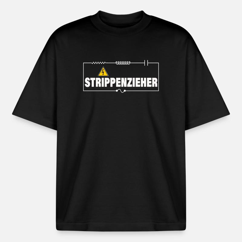 String-puller - Boxy Heavyweight Unisex Organic T-Shirt by Stanley/Stella - black