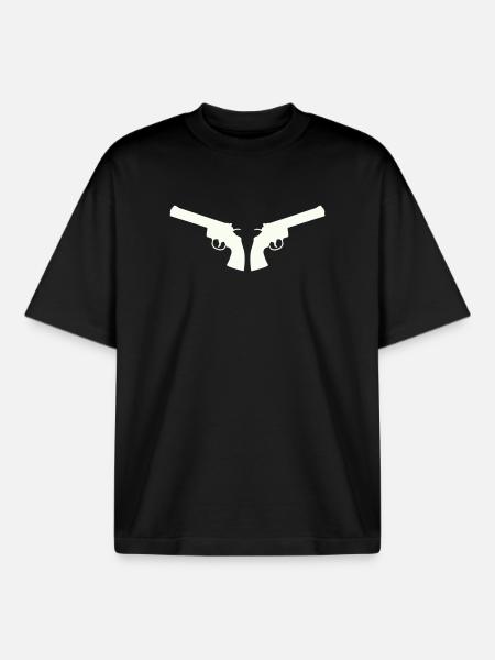 weapon - Boxy Heavyweight Unisex Organic T-Shirt by Stanley/Stella - black