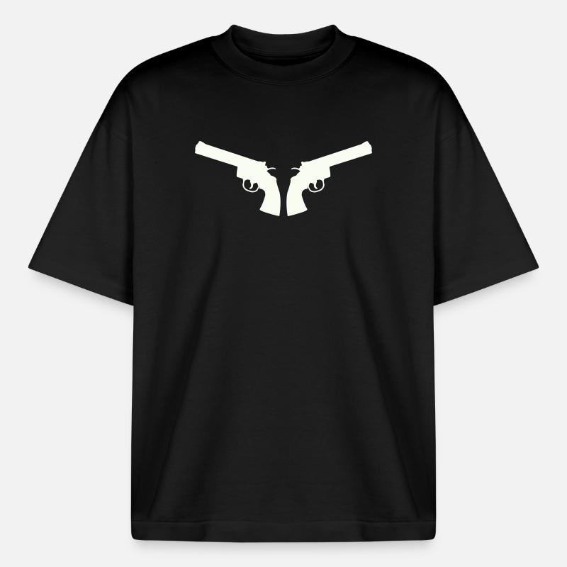 Arme - T-shirt unisexe épais coupe boxy Stanley/Stella - noir