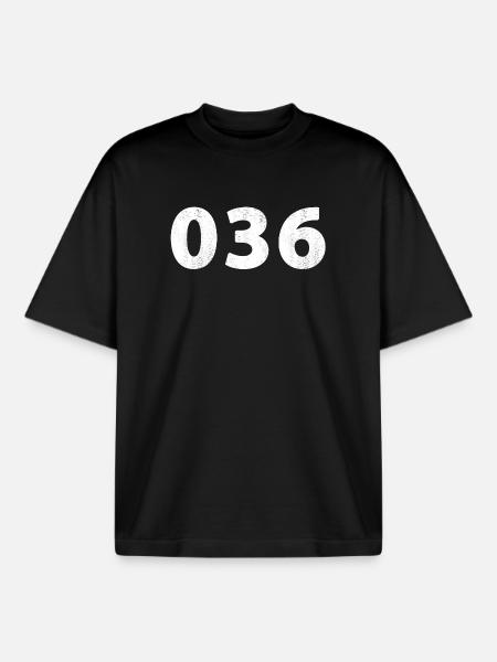 036 Almere Zeewolde - T-shirt unisexe boxy épais biologique Stanley/Stella - noir