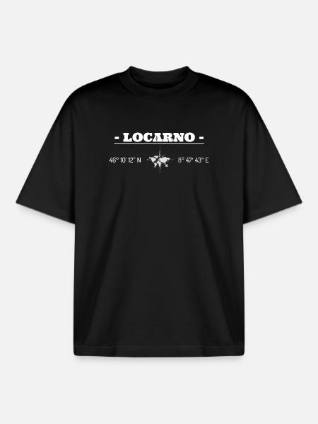 Coordinates Locarno - Boxy Heavyweight Unisex Organic T-Shirt by Stanley/Stella - black