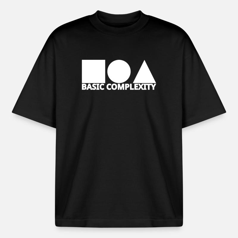 Basic complexity - Heavyweight Boxy Unisex T-Shirt by Stanley/Stella - black