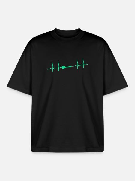 Darts Darts Darts - Boxy Heavyweight Unisex Organic T-Shirt by Stanley/Stella - black