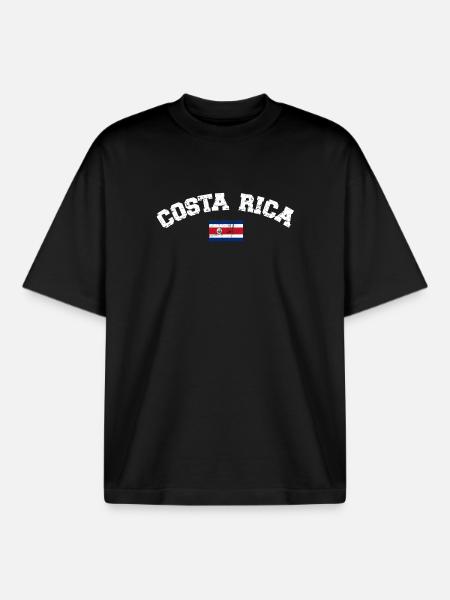Costa Rica - Boxy Heavyweight Unisex Organic T-Shirt by Stanley/Stella - black