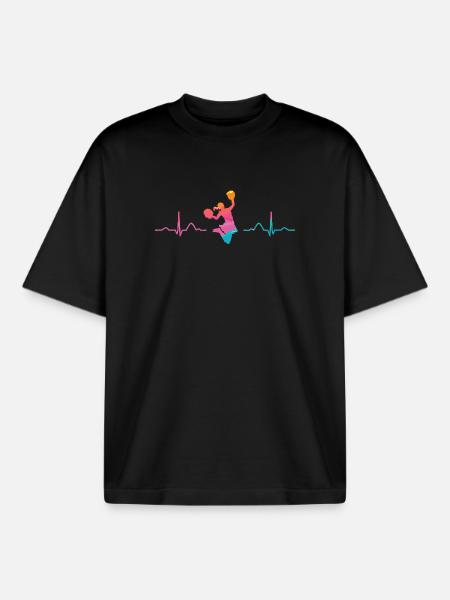 Cheerleader Cheer Mom Cheerleading - Boxy Heavyweight Unisex Organic T-Shirt by Stanley/Stella - black