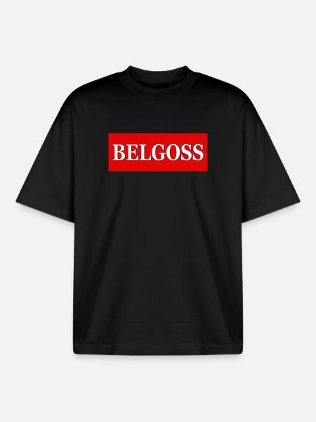 BELGOSS - Boxy Heavyweight Unisex Organic T-Shirt by Stanley/Stella - black