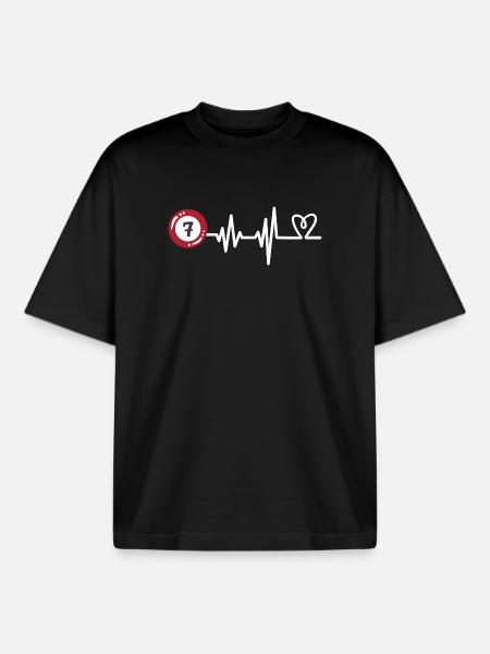 Billard Billardkugel - Boxy Heavyweight Unisex Organic T-Shirt von Stanley/Stella - Schwarz