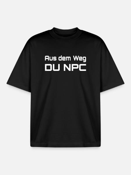 À l’écart, vous PNJ - T-shirt unisexe boxy épais biologique Stanley/Stella - noir