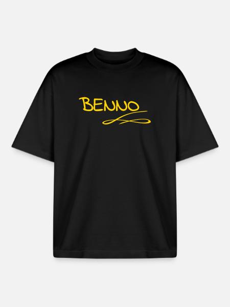 Gift for Benno - Boxy Heavyweight Unisex Organic T-Shirt by Stanley/Stella - black