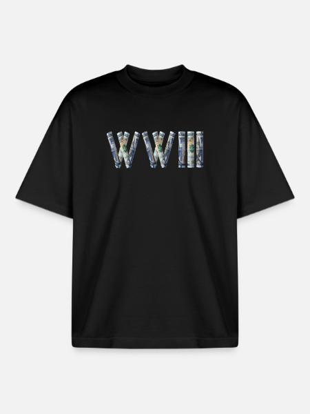 WW III Geldrollen - Boxy Heavyweight Unisex Organic T-Shirt von Stanley/Stella - Schwarz