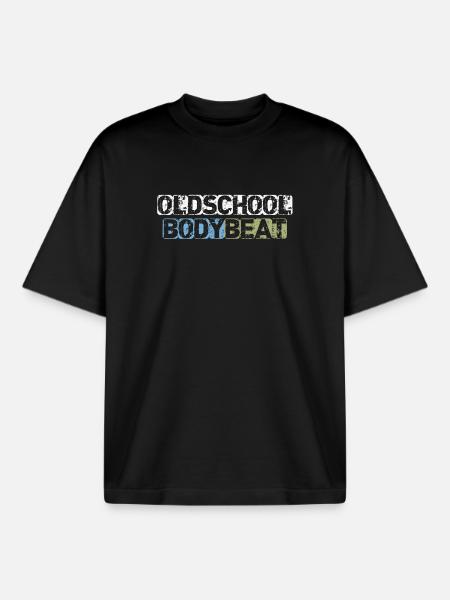 Oldschool Body Beat - Boxy Heavyweight Unisex Organic T-Shirt by Stanley/Stella - black