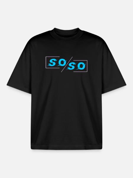 Soso - Boxy Heavyweight Unisex Organic T-Shirt von Stanley/Stella - Schwarz