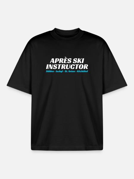 Après Ski Instruktor - Boxy Heavyweight Unisex Organic T-Shirt von Stanley/Stella - Schwarz