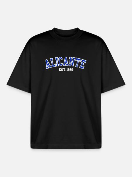 Alicante Est. 1996 - Boxy Heavyweight Unisex Organic T-Shirt by Stanley/Stella - black