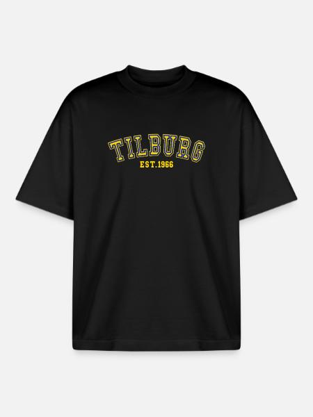 Tilburg gegründet 1966 - Boxy Heavyweight Unisex Organic T-Shirt von Stanley/Stella - Schwarz