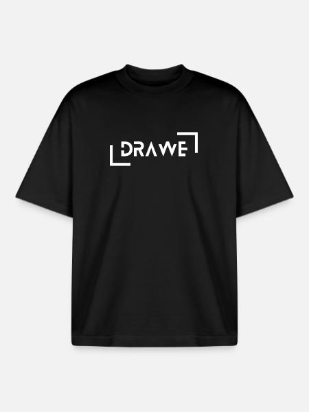 drawe - hurried, stressed, busy, dialect - Boxy Heavyweight Unisex Organic T-Shirt by Stanley/Stella - black