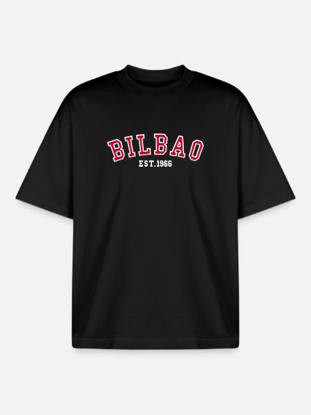 Bilbao Est. 1966 - Boxy Heavyweight Unisex Organic T-Shirt by Stanley/Stella - black