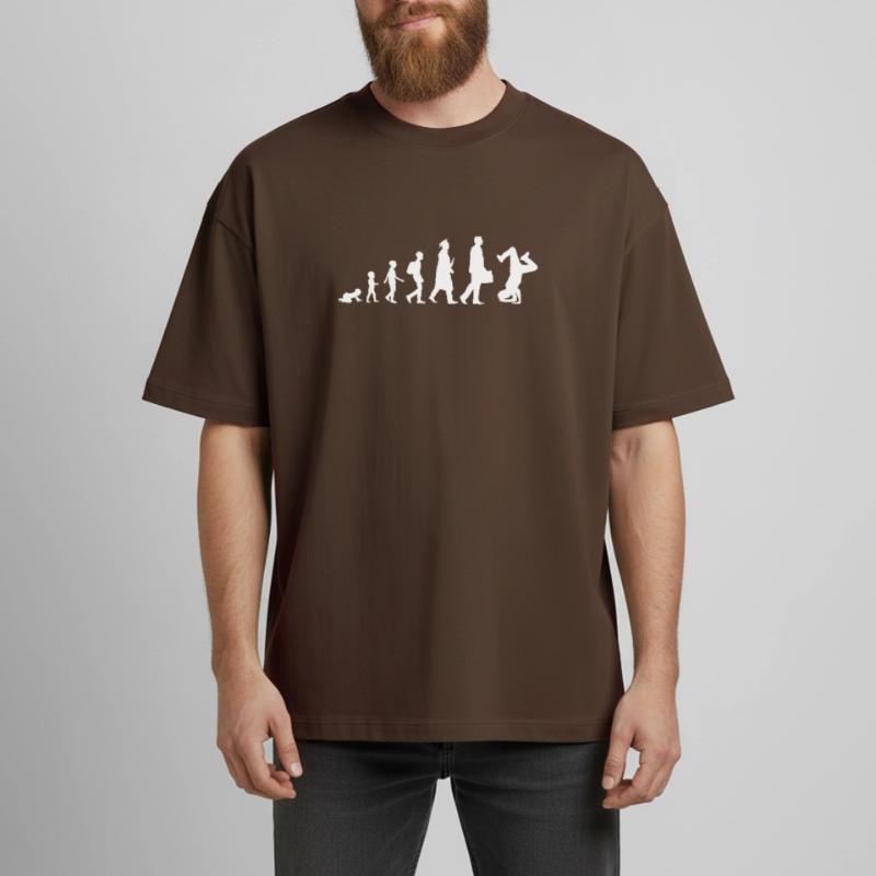 Évolution du breakdance T-shirt unisexe boxy épais biologique Stanley/Stella