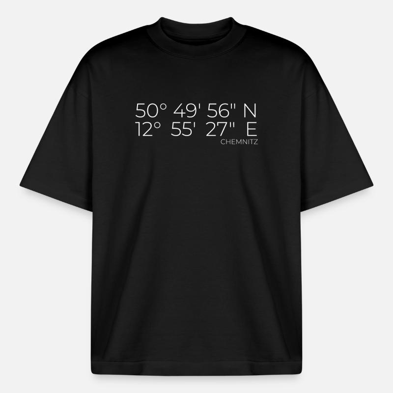 Coordinates Chemnitz - Boxy Heavyweight Unisex Organic T-Shirt by Stanley/Stella - black