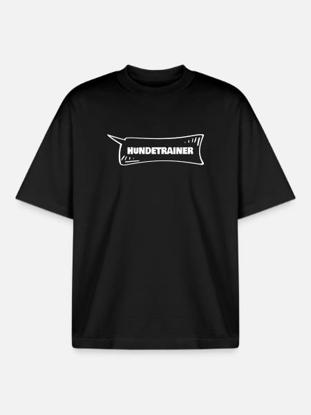Hundetrainer als Azubi - Boxy Heavyweight Unisex Organic T-Shirt von Stanley/Stella - Schwarz