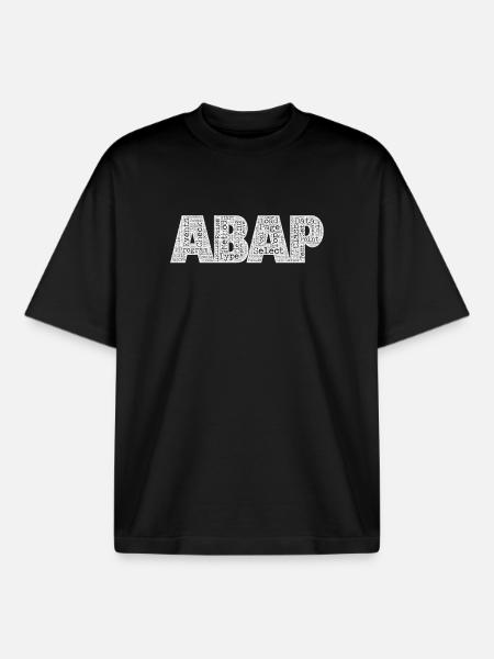 ABAP Art - Boxy Heavyweight Unisex Organic T-Shirt von Stanley/Stella - Schwarz