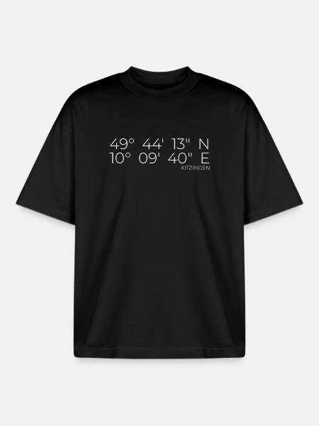Coordinates Kitzingen - Boxy Heavyweight Unisex Organic T-Shirt by Stanley/Stella - black
