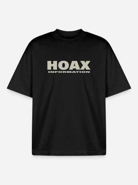 HOAX - Boxy Heavyweight Unisex Organic T-Shirt by Stanley/Stella - black