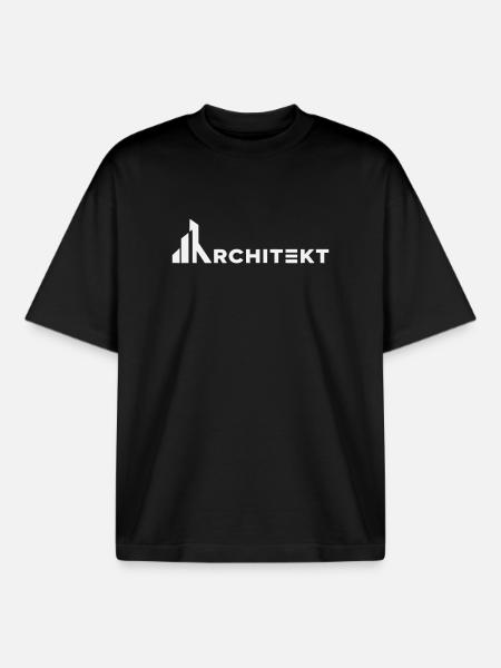 Architekt Linienkunst Shirt - Boxy Heavyweight Unisex Organic T-Shirt von Stanley/Stella - Schwarz