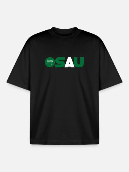 Saudi Arabia - Boxy Heavyweight Unisex Organic T-Shirt by Stanley/Stella - black