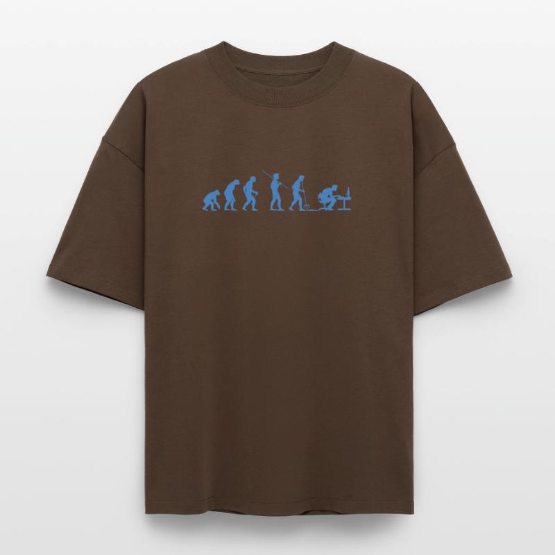Programmierer Evolution Informatiker Entwickler Boxy Heavyweight Unisex Organic T-Shirt von Stanley/Stella