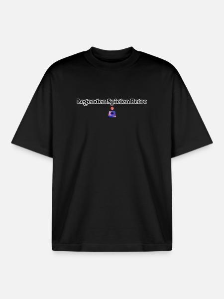Legenden spielen Retro - Boxy Heavyweight Unisex Organic T-Shirt von Stanley/Stella - Schwarz