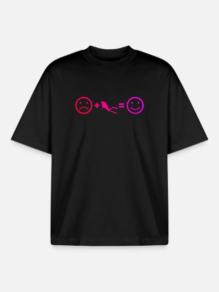 Apnoetauchen Geschenkidee für Unterwasserabenteuer - Boxy Heavyweight Unisex Organic T-Shirt von Stanley/Stella - Schwarz