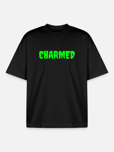 Enchanted Forest Mythical Creature Design - Boxy Heavyweight Unisex Organic T-Shirt by Stanley/Stella - black