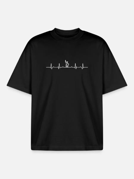 PulseRise Fist Icon - Boxy Heavyweight Unisex Organic T-Shirt by Stanley/Stella - black