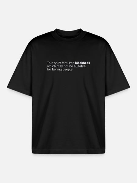 Blackness - Boxy Heavyweight Unisex Organic T-Shirt by Stanley/Stella - black