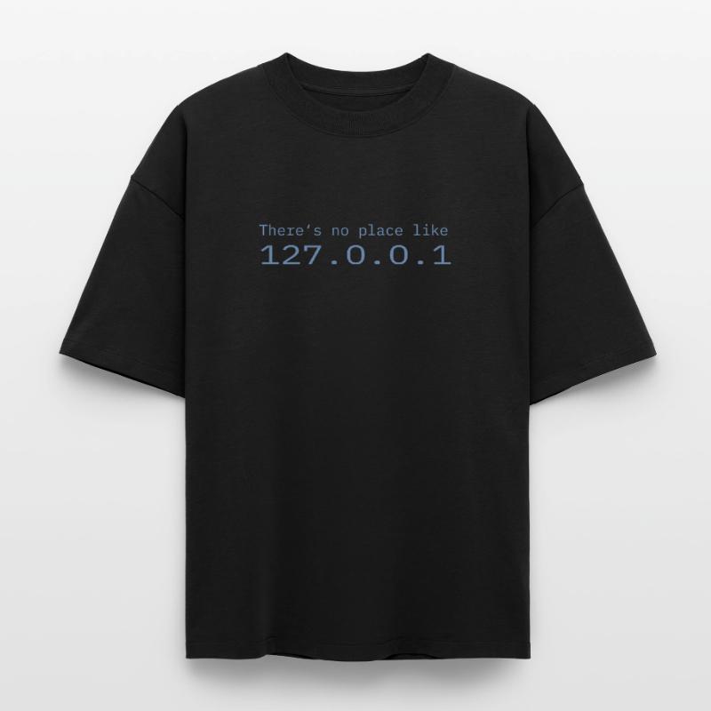 Programmeur Nerd IT Aucun endroit comme Localhost T-shirt unisexe boxy épais biologique Stanley/Stella