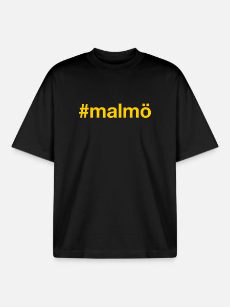 Malmö Sverige Sweden Schweden - Boxy Heavyweight Unisex Organic T-Shirt von Stanley/Stella - Schwarz