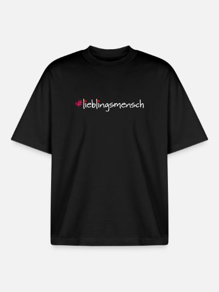 #lieblingsmensch - Boxy Heavyweight Unisex Organic T-Shirt von Stanley/Stella - Schwarz