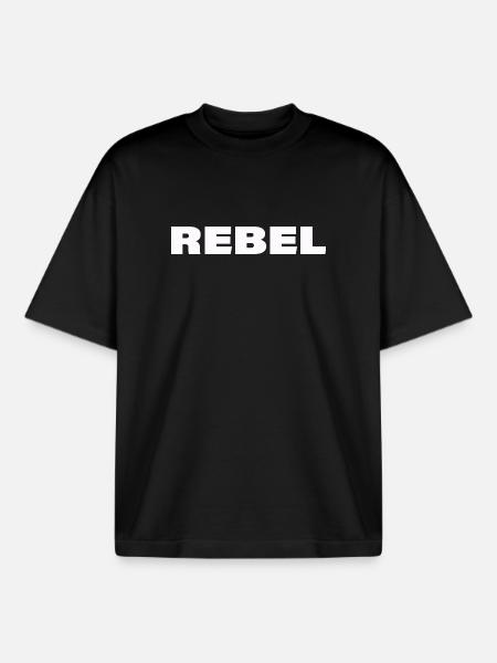 Rebel - Boxy Heavyweight Unisex Organic T-Shirt by Stanley/Stella - black
