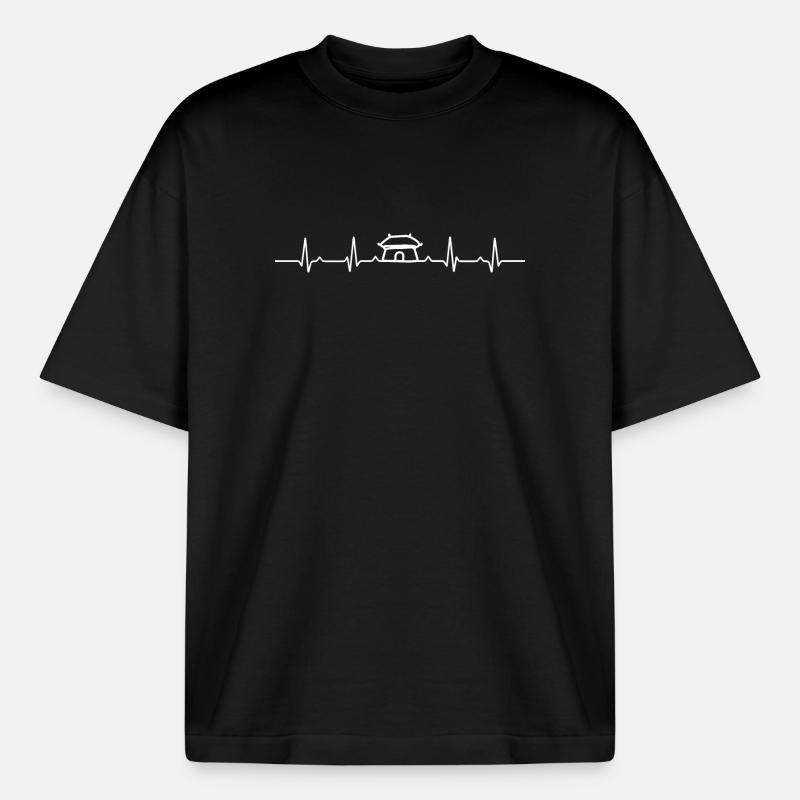 Awaiting design upload - Heavyweight Boxy Unisex T-Shirt by Stanley/Stella - black