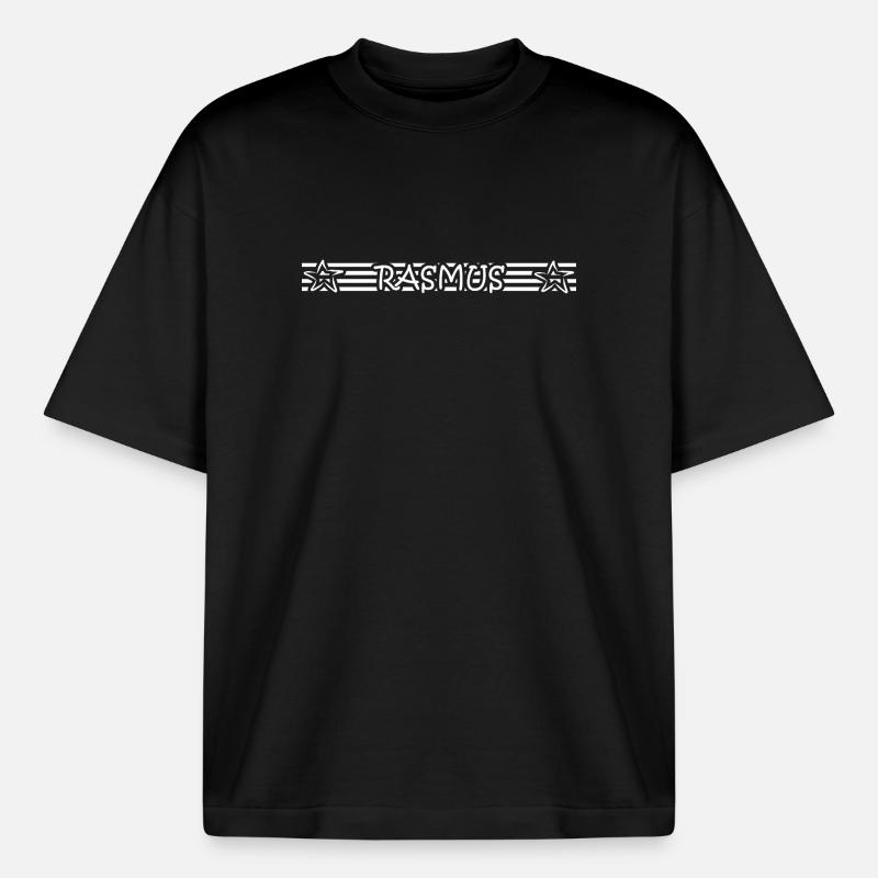 Rasmus como cumpleaños - Camiseta unisex boxy orgánica de Stanley/Stella - negro