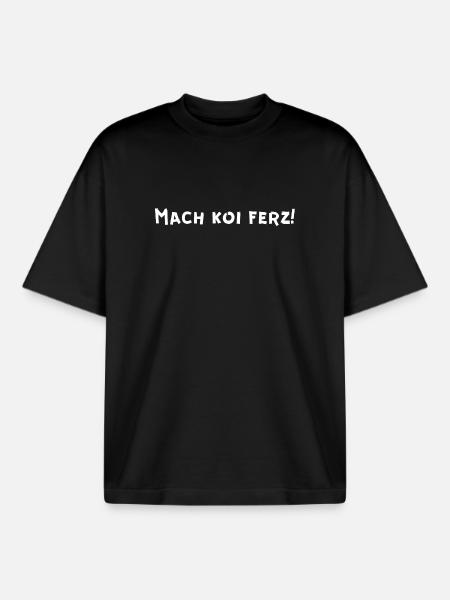 Mach koi ferz - Boxy Heavyweight Unisex Organic T-Shirt von Stanley/Stella - Schwarz