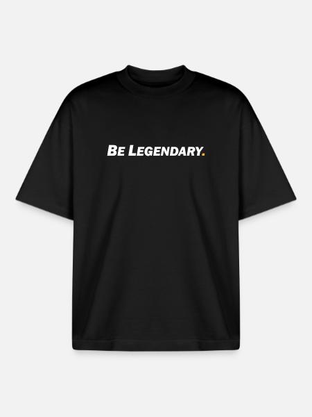Be Legendary - Be Legendary - Boxy Heavyweight Unisex Organic T-Shirt by Stanley/Stella - black
