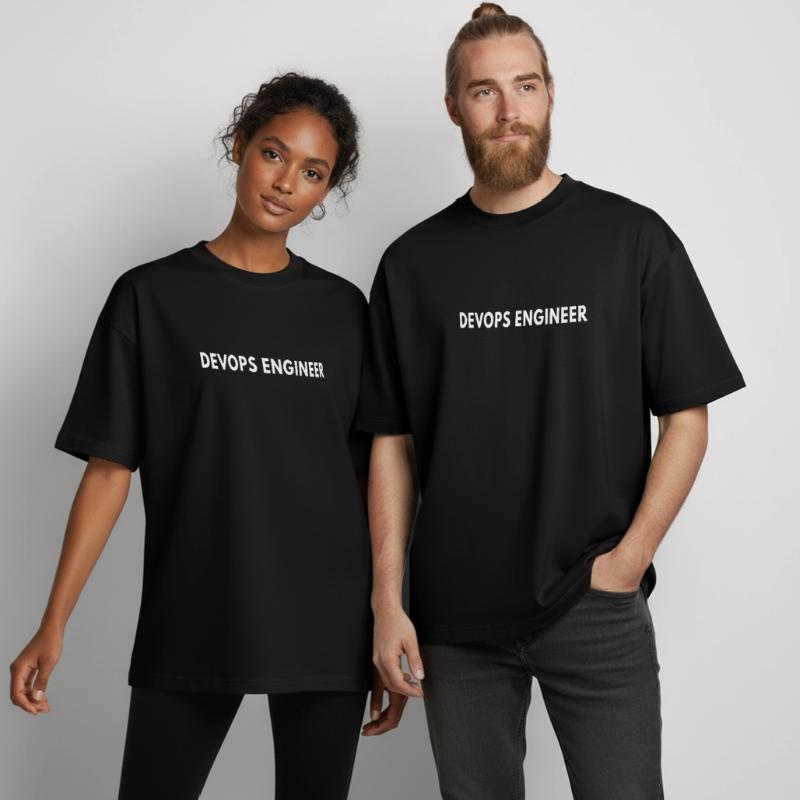 DevOps Engineer - Funny Tech Definition & Coding  Boxy Heavyweight Unisex Organic T-Shirt by Stanley/Stella