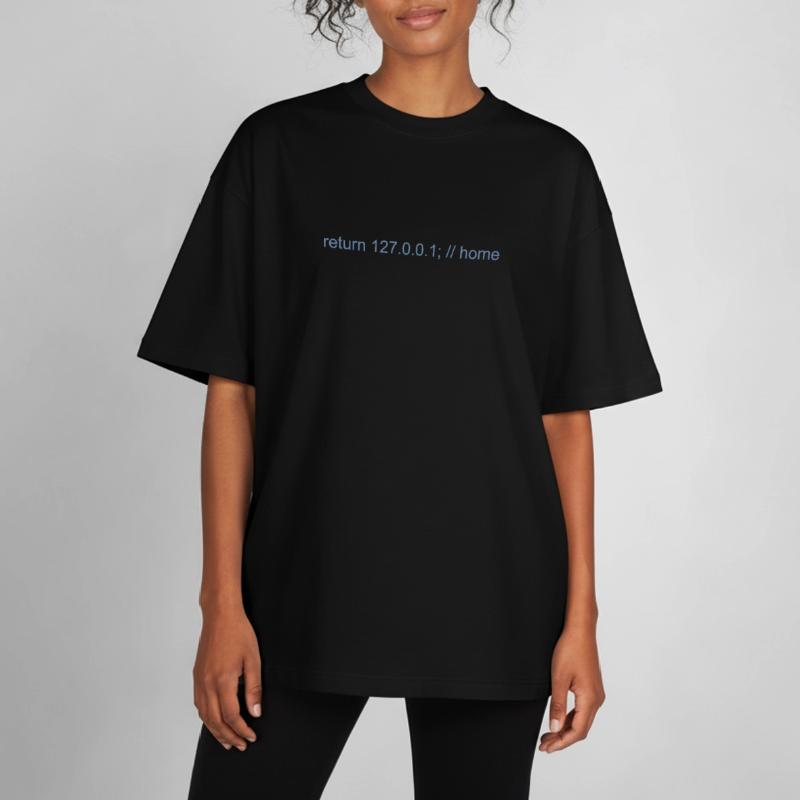 Programmer Nerd IT Joke Developer Home Boxy Heavyweight Unisex Organic T-Shirt by Stanley/Stella