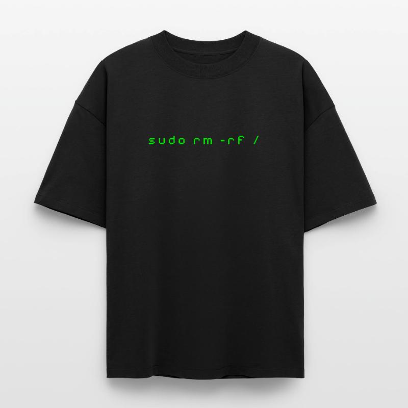Linux rm-rf T-Shirt - Admin Sys & Dev Order Heavyweight Boxy Unisex T-Shirt by Stanley/Stella