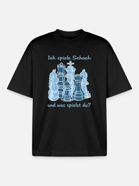 Schach figuren - Boxy Heavyweight Unisex Organic T-Shirt von Stanley/Stella - Schwarz