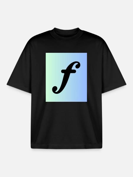 Forte - Sign on Background Music - Boxy Heavyweight Unisex Organic T-Shirt by Stanley/Stella - black