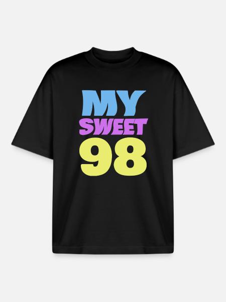 98 - Boxy Heavyweight Unisex Organic T-Shirt by Stanley/Stella - black